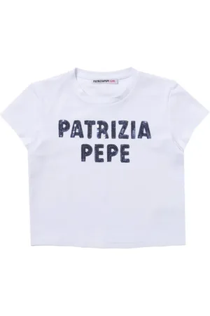 Patrizia Pepe Sequin-embellished logo T-shirt