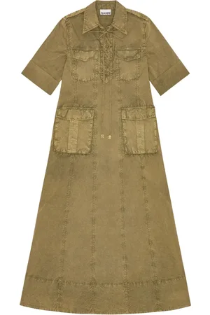 Ganni Denim midi dress