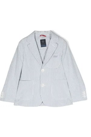 FAY Striped single-breasted blazer