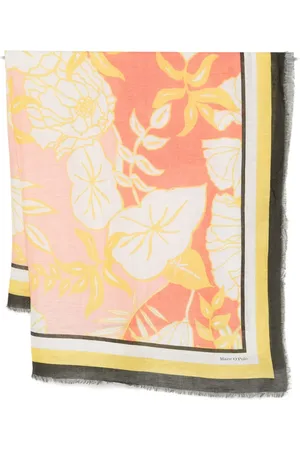 Marc O’ Polo Floral-print linen scarf