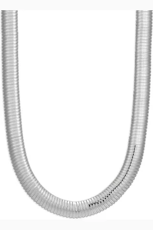 Luv AJ Ribbed snake-effect chain necklace