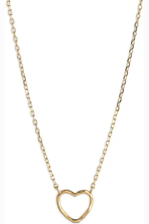 Enamel Heart-shaped chain necklace
