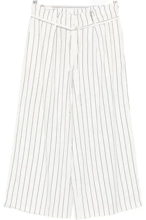 Marc O’ Polo Pinstriped belted trousers