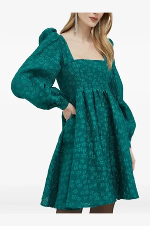 Custommade Puff-sleeve mini dress