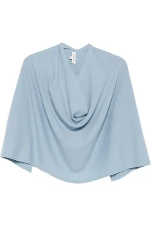ERIC BOMPARD Cowl-neck cashmere short poncho