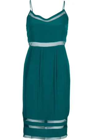 Elizabeth and James Sleeveless mesh-insert mini dress