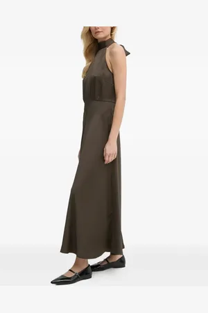 Samsøe Samsøe Halterneck midi party dress