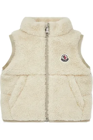 Moncler Sherpa-collar quilted vest