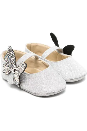 Babywalker Glitter-detail ballerina shoes