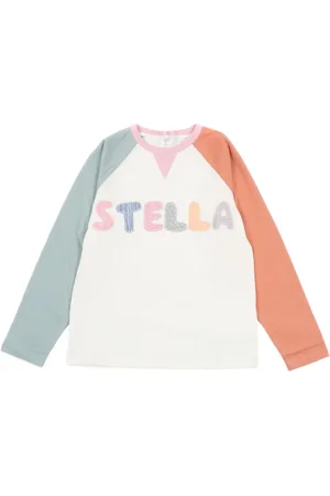 Stella McCartney Patchwork-embellished long-sleeve T-shirt