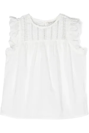 The New Society Ruffle-detail sleeveless blouse