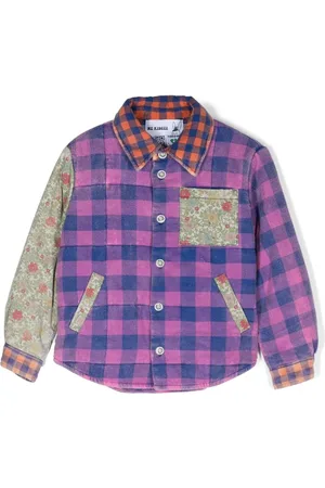 Natasha Zinko Plaid patchwork flannel shirt