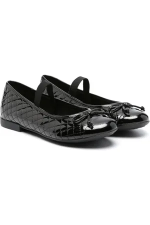 Geox Plie high-shine ballerina shoes