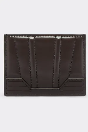 FERRARI Gt Brushed Leather Card Holder With Livery Motif - Wallets Os