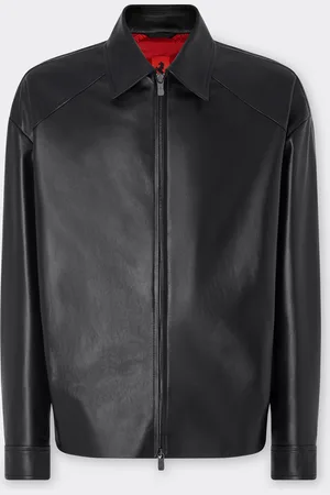 FERRARI Shacket In Nappa Leather - Male Jackets & Outerwear 46