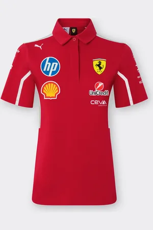 FERRARI Puma For Scuderia Hp 2025 Team Polo Shirt - Female Polos Xl