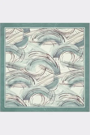 FERRARI Jacquard Silk Foulard With Brushed Print - Scarves And Gloves Os