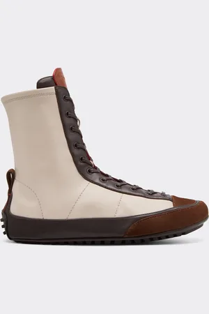FERRARI Nappa Leather, Suede And Stretch Fabric High-top Driver Sneaker - Male Sneakers 37