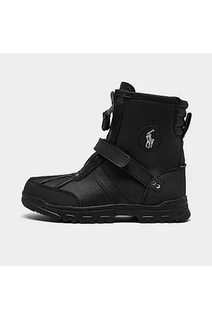 Polo Ralph Lauren Girls' Big Kids' Conquered Hi Boots Size 5.0 Leather