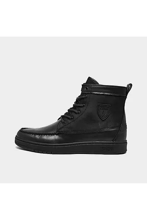 Ralph Lauren Men's Ranger II Casual Sneakerboots in Black/Black Size 7.0 Leather/Polyester