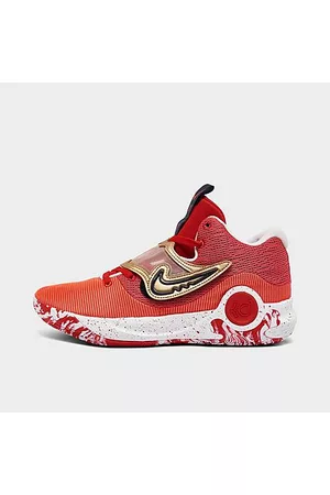 Nike Basketball Sneakers - KD Trey 5 X Basketball Shoes in Red/University Red Size 7.5