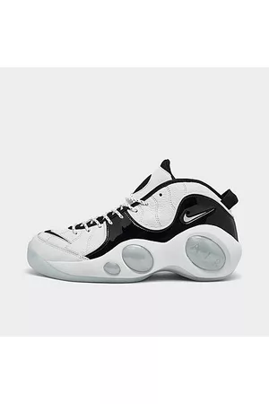 Nike Men Basketball Sneakers - Men's Air Zoom Flight 95 Basketball Shoes in White/White Size 7.5