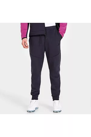 Nike Sweatpants - Tech Fleece Taped Jogger Pants in Purple/Cave Purple Size Medium Cotton/Polyester/Fleece