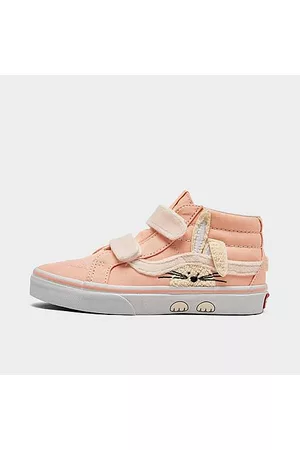 Vans Casual Shoes - Kids' Toddler Sk8-Mid Reissue V Garden Party Rabbit Casual Shoes in Pink/Peach Dust Size 4.0 Suede