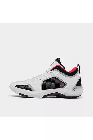 Nike Basketball Sneakers - Air Jordan XXXVII Low Basketball Shoes in White/White Size 7.5 Fiber