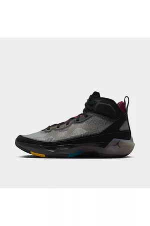 Nike Basketball Sneakers - Air Jordan XXXVII Basketball Shoes in Black/Black Size 7.5 Fiber