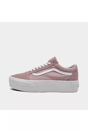 Vans Women Casual Shoes - Women's Old Skool Stackform Soft Suede Casual Shoes in Pink/Keepsake Lilac Size 5.5