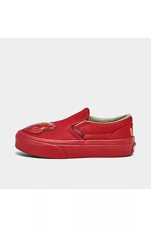 Vans Casual Shoes - Little Kids' x Haribo Classic Slip-On Casual Shoes in Red/Red Size 1.0 Canvas