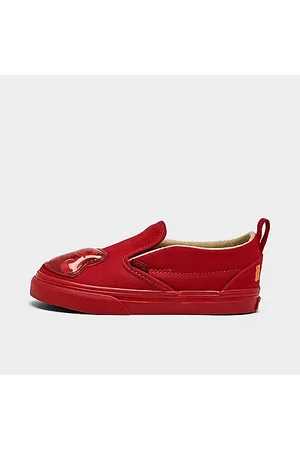 Vans Casual Shoes - Kids' Toddler x Haribo Classic Slip-On Casual Shoes in Red/Red Size 4.0 Canvas