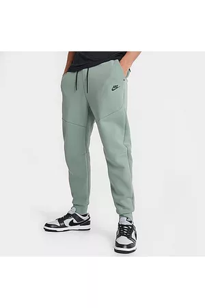 Nike Sweatpants - Tech Fleece Taped Jogger Pants in Green/Mica Green Size Small Cotton/Polyester/Fleece