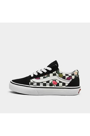 Vans Casual Shoes - Little Kids' Old Skool Fruit Casual Shoes in Black/Black Size 1.0 Canvas/Suede