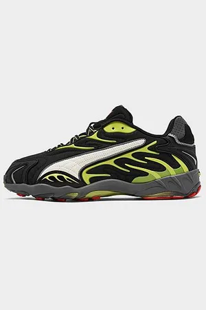 PUMA X A$AP Rocky Inhale Mesh Casual Shoes in Black/ Black Size 10 Leather