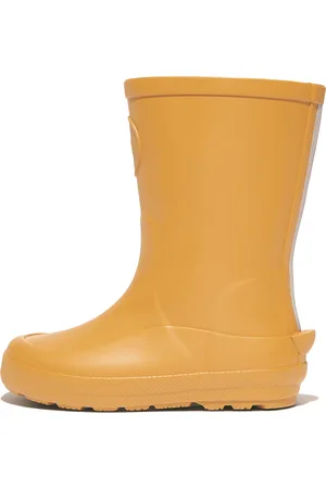 FitFlop WONDERWELLY KIDS Toddler Ergonomic Rain Boots Natural Rubber Mix, Full Price