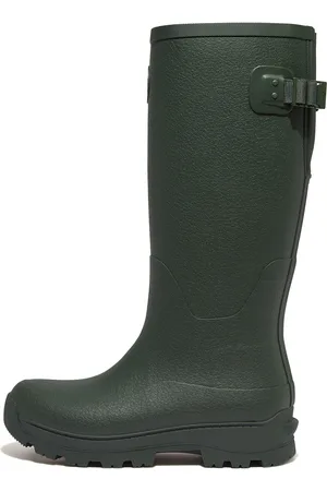 FitFlop WONDERWELLY ATB High-Performance Tall Wellington Boots Natural Rubber Mix, Outlet