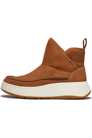 FitFlop F-MODE Nubuck-Mix Flatform Bootie Sneakers Suede Nubuck, Outlet