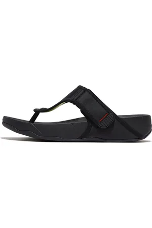FitFlop TRAKK II Adjustable Water-Resistant Toe-Post Sandals Polyester/Faux-Leather, Full Price