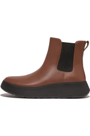FitFlop F-MODE Leather Flatform Chelsea Boots, Full Price