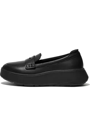 FitFlop F-MODE Leather Flatform Penny Loafers, Full Price