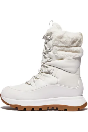 FitFlop NEO-D-HYKER Waterproof Plush-Collar Sub-Zero Mid-Calf Walking Boots Textile, Full Price