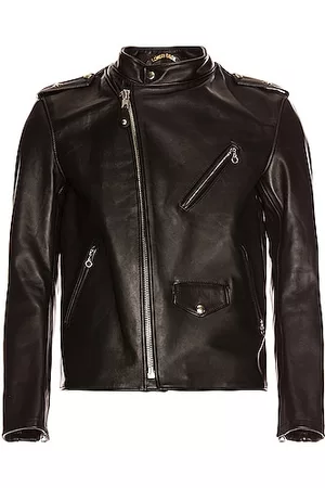 Schott NYC Leather Jackets - Cafecto Steerhide Hybrid Cafe Racer in