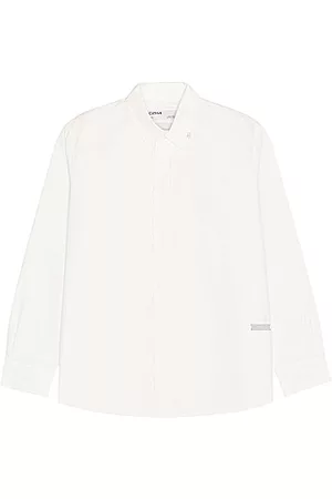 C2H4 Men Long Sleeved Shirts - Shirt in White