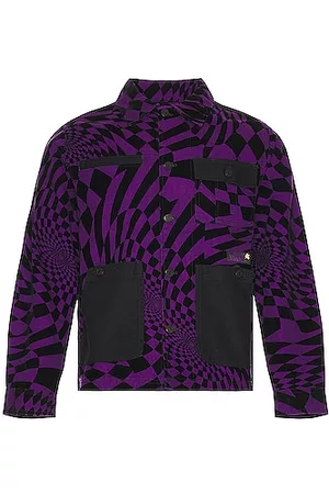 Vans X P.A.M Spiral Checker Chore Jacket in Purple