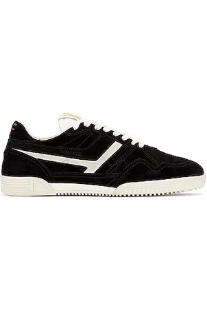 Tom Ford Suede Leather Low Top Sneakers in Black