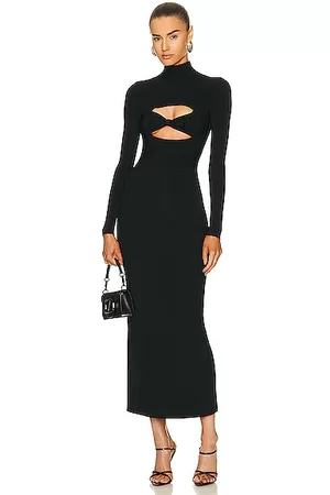 VALENTINO Long Sleeve Dress in Black