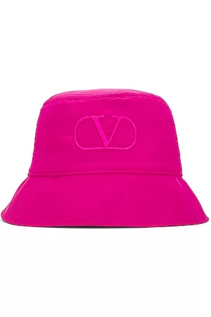 VALENTINO GARAVANI Valentino V Logo Signature Bucket Hat in Fuchsia