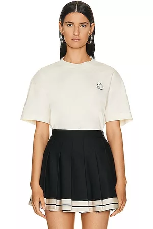 Moncler X Palm Angels Short Sleeve T-Shirt in White